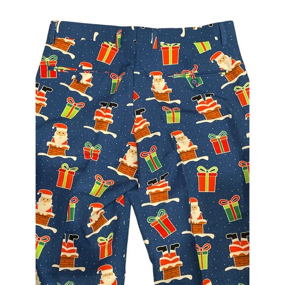 Mens Pants 38 Festive Christmas Party Statement Santa Claus Holiday Costume - Picture 2 of 6